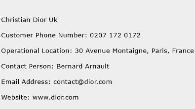 christian dior uk limited|dior customer service uk.